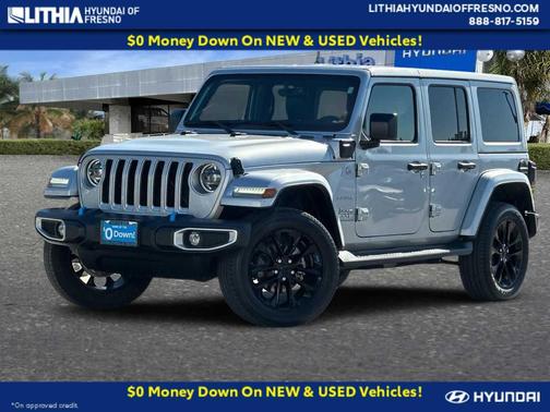 Silver Zynith Clearcoat 2023 Jeep Wrangler 4xe Sahara