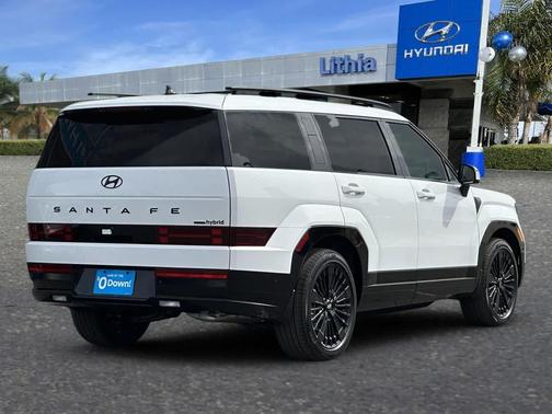 Serenity White 2026 Hyundai SANTA FE HEV Calligraphy