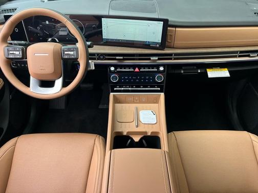 Serenity White 2026 Hyundai SANTA FE HEV Calligraphy