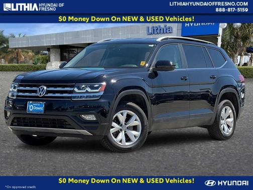 Blue 2019 Volkswagen Atlas 3.6L SE w/Technology