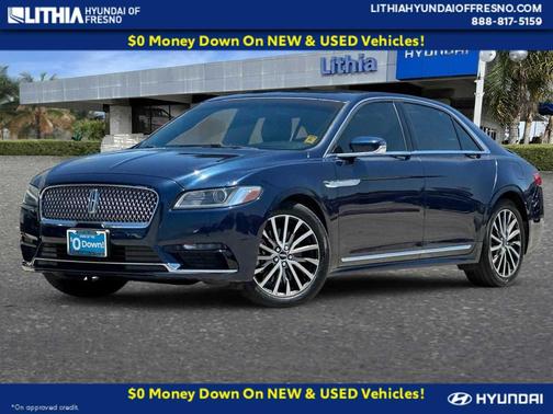 MIDNIGHT SAPPHIRE BLUE MET 2017 Lincoln Continental Select
