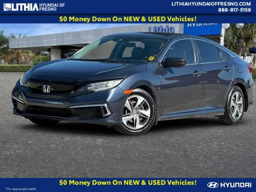 Cosmic Blue Metallic 2020 Honda Civic LX