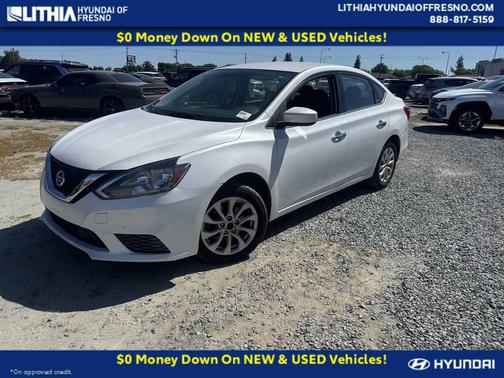Aspen White 2018 Nissan Sentra SV