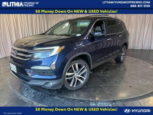 Obsidian Blue Pearl 2017 Honda Pilot Elite