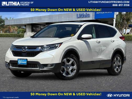 White Diamond Pearl 2018 Honda CR-V EX-L