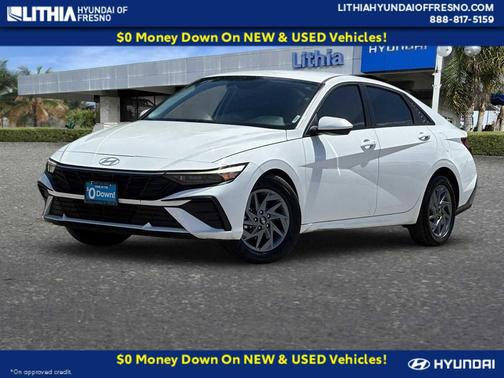 Serenity White 2025 Hyundai ELANTRA HEV Blue
