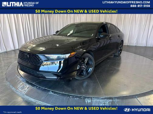 Crystal Black Pearl 2025 Honda Accord Hybrid Sport-L