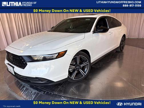Platinum White Pearl 2025 Honda Accord Hybrid Sport