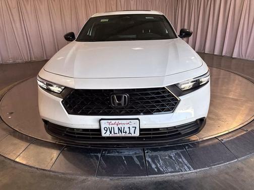 Platinum White Pearl 2025 Honda Accord Hybrid Sport
