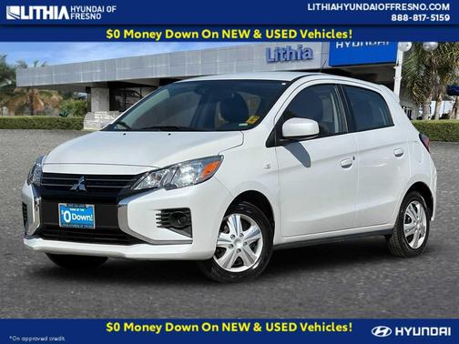 White Diamond 2024 Mitsubishi Mirage ES