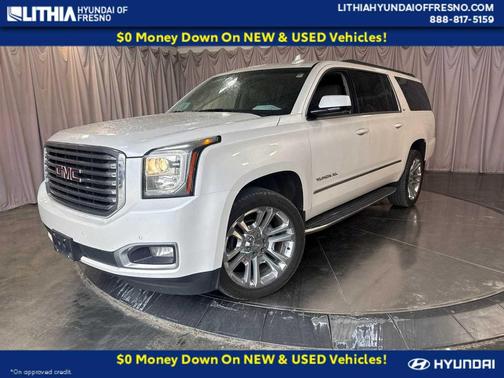 White Frost Tricoat 2019 GMC Yukon XL SLT