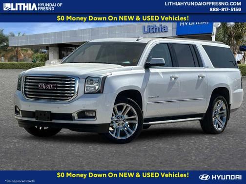 White Frost Tricoat 2019 GMC Yukon XL SLT