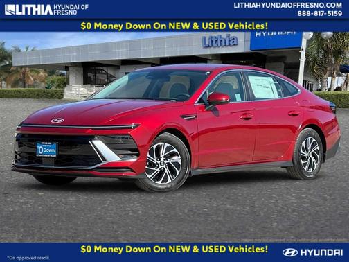 Ultimate red 2026 Hyundai SONATA Hybrid Base