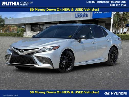 Celestial Silver/Midnight Black Metallic 2021 Toyota Camry XSE