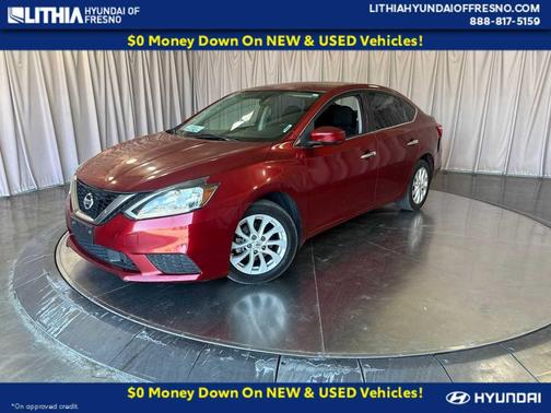 Scarlet Ember 2018 Nissan Sentra SV