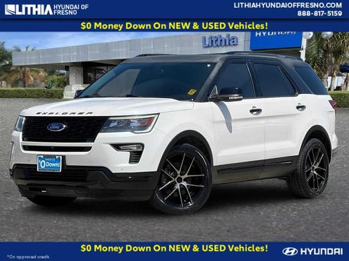 WHITE PLATINUM MET TRI-COAT 2018 Ford Explorer Sport