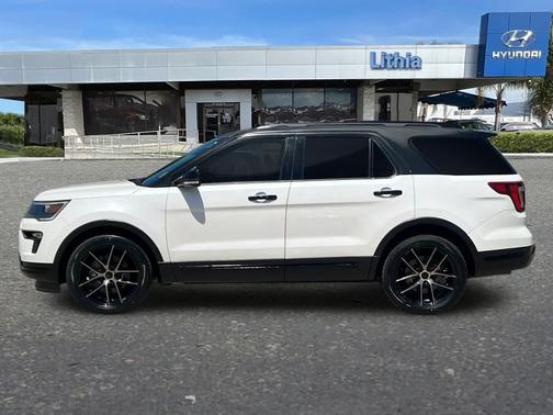 WHITE PLATINUM MET TRI-COAT 2018 Ford Explorer Sport