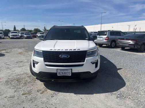 WHITE PLATINUM MET TRI-COAT 2018 Ford Explorer Sport