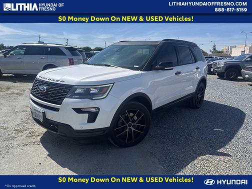 WHITE PLATINUM MET TRI-COAT 2018 Ford Explorer Sport