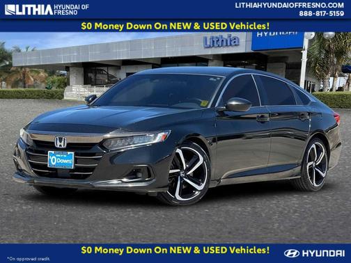 Crystal Black Pearl 2022 Honda Accord Hybrid Sport