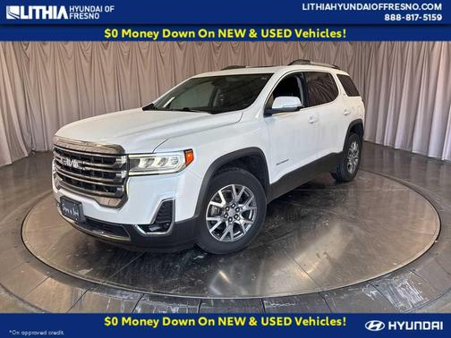 White Frost Tricoat 2020 GMC Acadia SLT