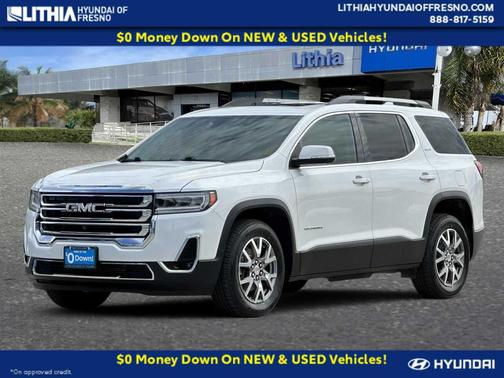 White Frost Tricoat 2020 GMC Acadia SLT