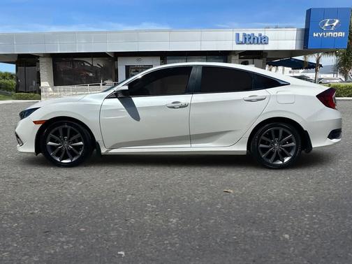 Platinum White Pearl 2019 Honda Civic EX-L