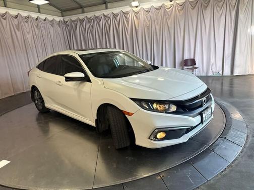 Platinum White Pearl 2019 Honda Civic EX-L