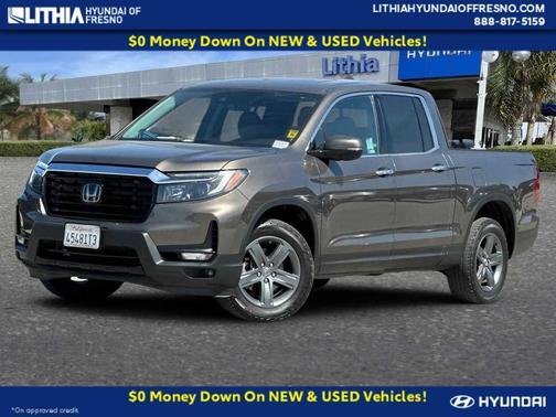 Pacific Pewter Metallic 2022 Honda Ridgeline RTL-E