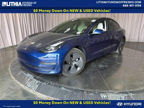 Blue 2022 Tesla Model 3 Standard Range
