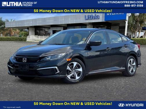 Crystal Black Pearl 2020 Honda Civic LX