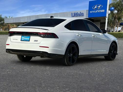 Platinum White Pearl 2025 Honda Accord Hybrid Sport-L