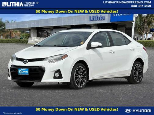 Super White 2016 Toyota Corolla S Plus