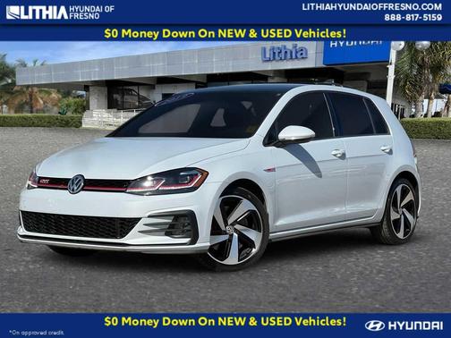 White Silver Metallic 2019 Volkswagen Golf GTI 2.0T S 4-Door