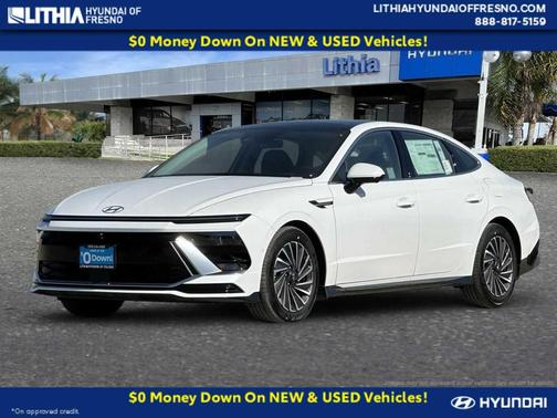 Serenity White 2026 Hyundai SONATA Hybrid Limited