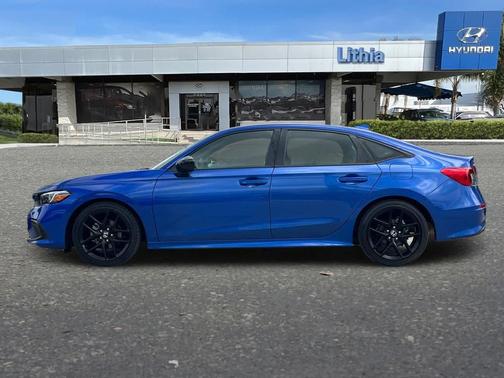 Aegean Blue Metallic 2024 Honda Civic Sport