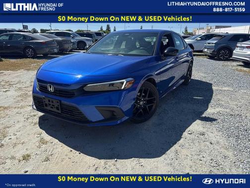 Aegean Blue Metallic 2024 Honda Civic Sport