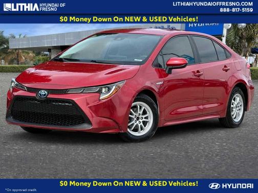 Barcelona Red Metallic 2021 Toyota Corolla Hybrid SE