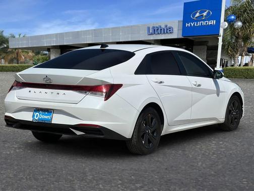 Quartz White 2021 Hyundai ELANTRA SEL