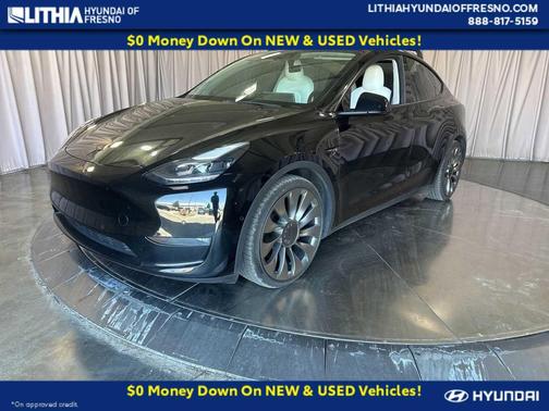 Solid Black 2022 Tesla Model Y Performance