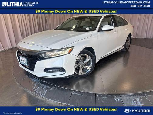 White 2018 Honda Accord EX