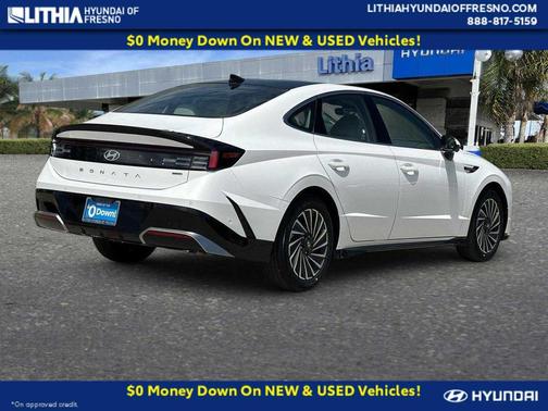 Serenity White 2026 Hyundai SONATA Hybrid Limited