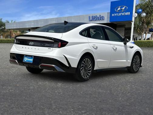 Serenity White 2026 Hyundai SONATA Hybrid Limited