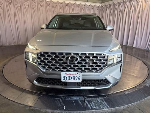 Shimmering Silver 2022 Hyundai SANTA FE HEV Blue