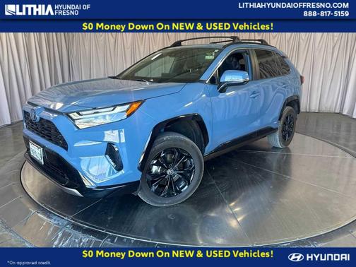 Cavalry Blue 2024 Toyota RAV4 Hybrid SE