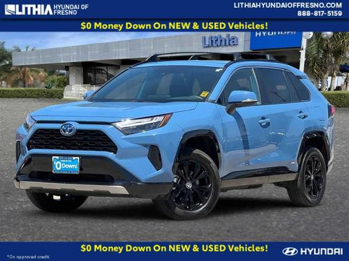 Cavalry Blue 2024 Toyota RAV4 Hybrid SE