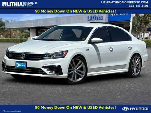 Pure White 2017 Volkswagen Passat 1.8T R-Line w/Comfort