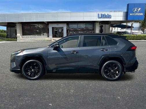 Magnetic Gray Metallic/Midnight Black Metallic 2023 Toyota RAV4 Hybrid SE