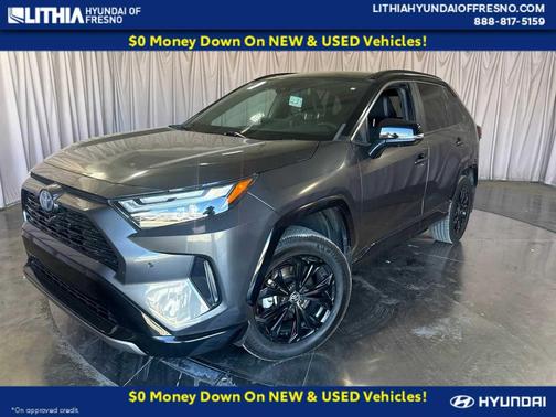 Magnetic Gray Metallic/Midnight Black Metallic 2023 Toyota RAV4 Hybrid SE