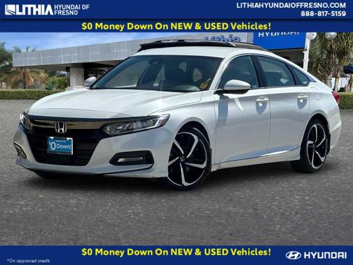 White 2018 Honda Accord Sport